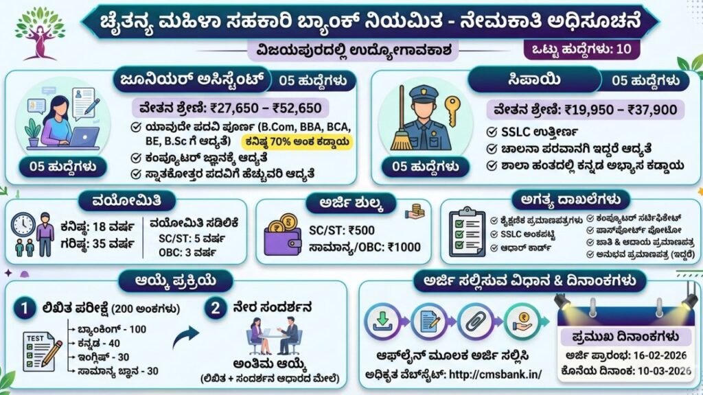 CMS Bank Recruitment